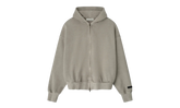 Embroidered Classic Full Zip Hoodie "Smoke Grey" 192HO254781F