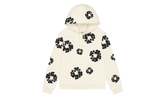 Black Cotton Wreath Hoodie "Oatmeal" DT353
