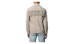 Fringe Suede Jacket "Grey" Y0M04208SU GRY
