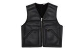 Reversible Faux Shearling Work Vest "FW24 - Black" SU27215