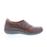 Aetrex Karina DM502 Womens Brown Leather Loafer Flats Shoes