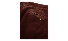 Synanon Cord Pleated Pants "Burgundy" 5U001Q3009BUR