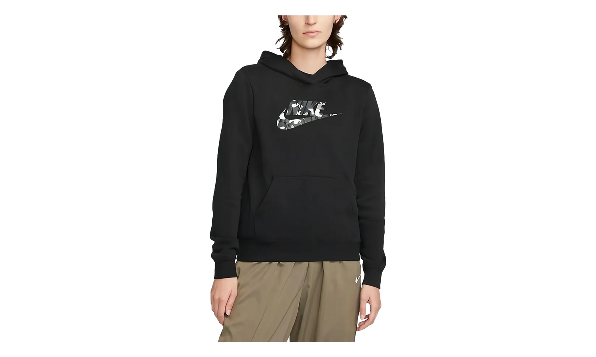 Fleece Printed Logo Pullover Hoodie DQ6108 010