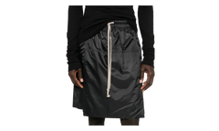 Rick Owens Woven Kilt Shorts "Black" MON32