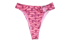 X dipped in blue bikini bottom "Pink" CHRM1081