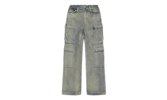Double Cargo Jeans "Blue Faded Wash" DU02E7361 DMP BLUE