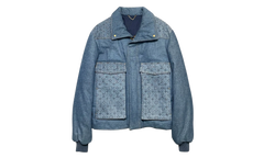 Monogram Padded Denim Jacket "Indigo" 1AATPO